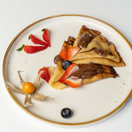 Блинчики с нутеллой и бананом