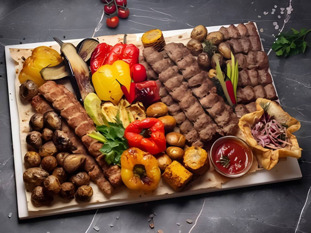 Шашлычный сет из Люля-кебабов с овощами Big
