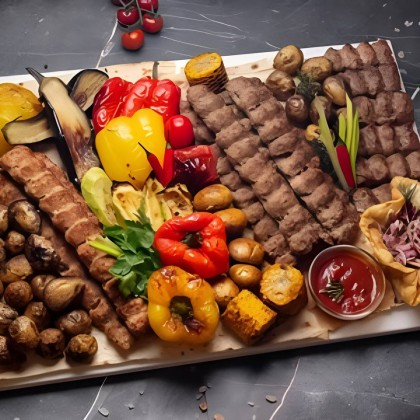 №1 Шашлычный сет из Люля-кебабов с овощами Big