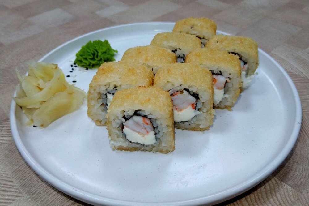 Жареные с креветкой