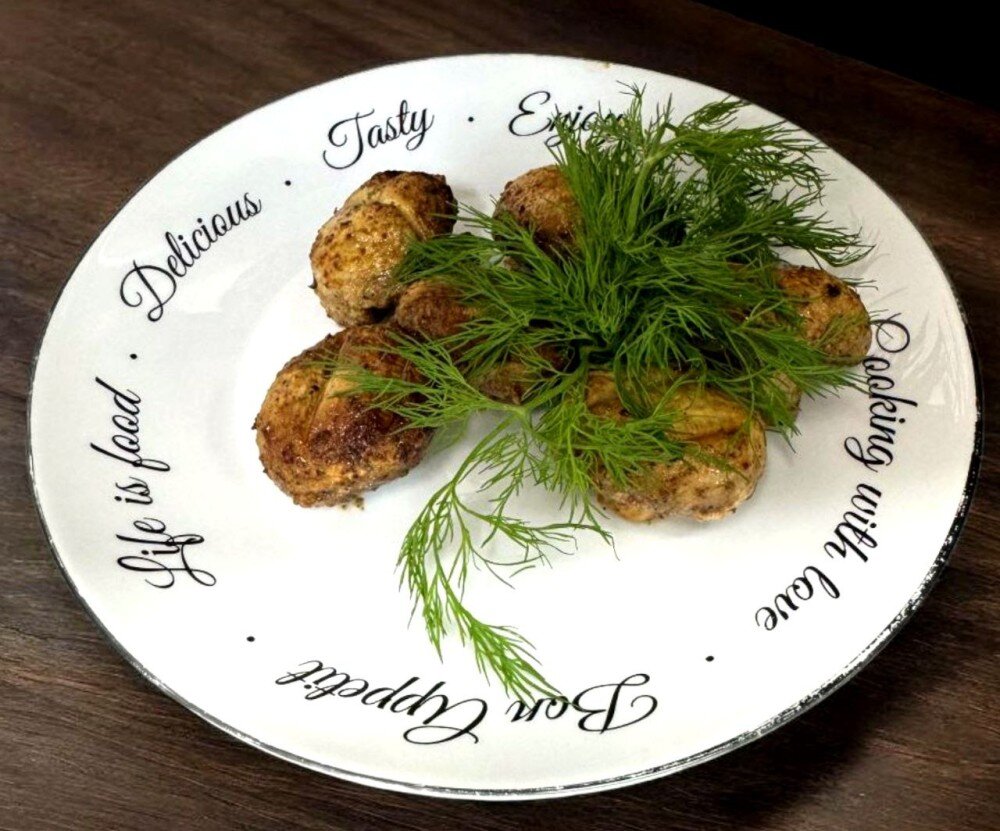 Шампиньоны на мангале