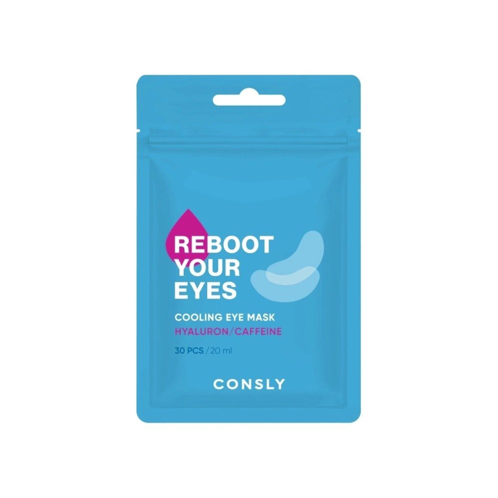 Маска-патчи для области вокруг глаз с кофеином и гиалуроновой кислотой Eyes Reboot Hyaluronic Acid & Caffeine Cooling Eye Mask