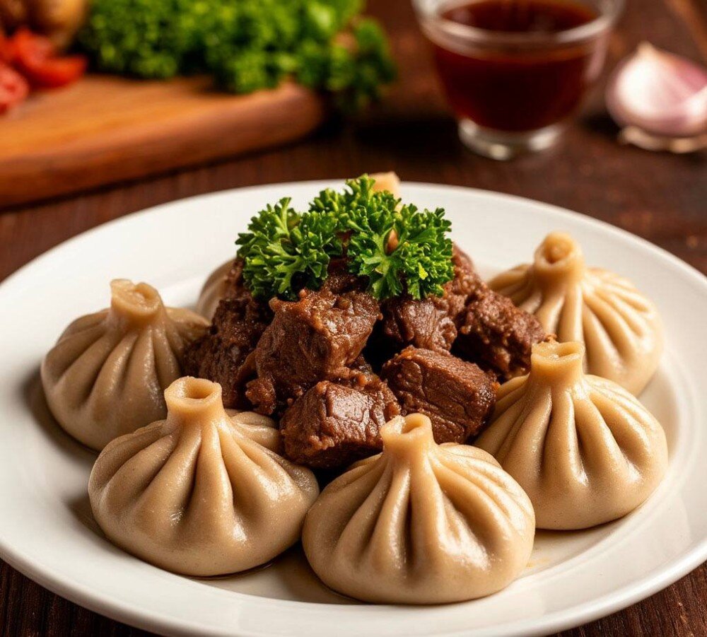 Хинкали с бараниной
