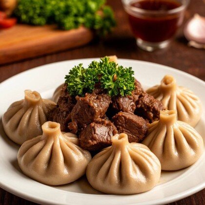 Хинкали с бараниной