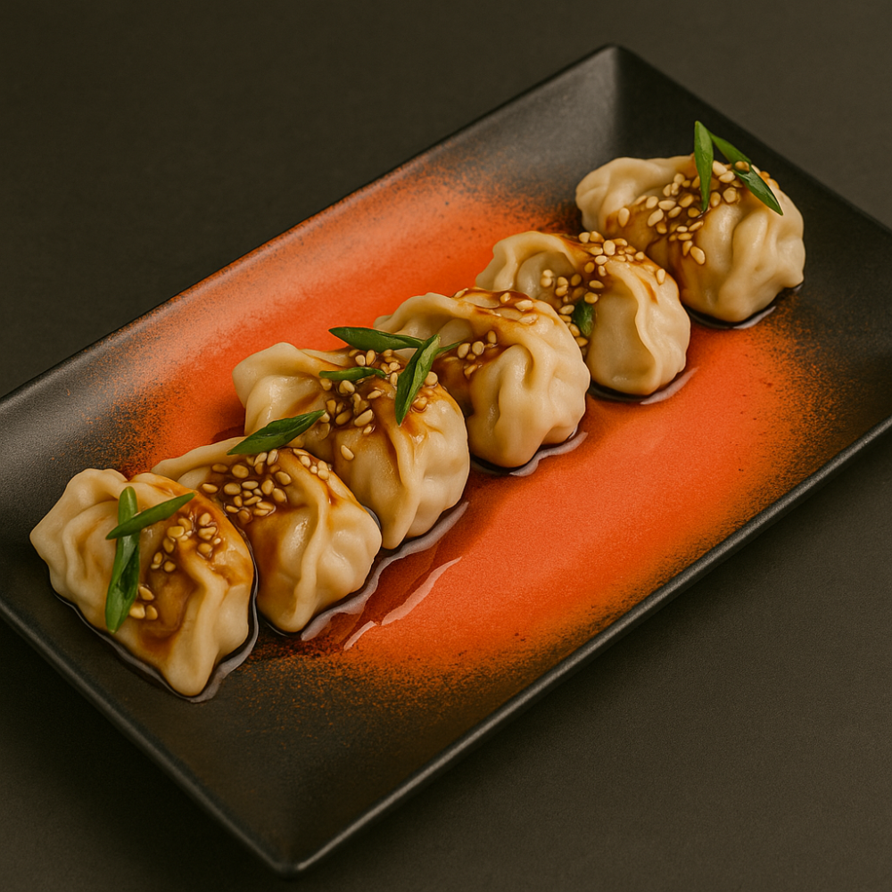Дамплинги с креветкой и курицей