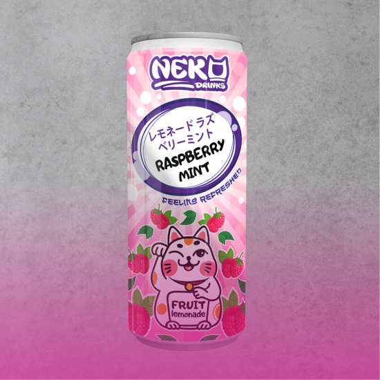 Лимонад Неко: малина и мята