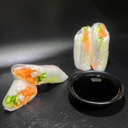 Спринг-роллы «Лосось»