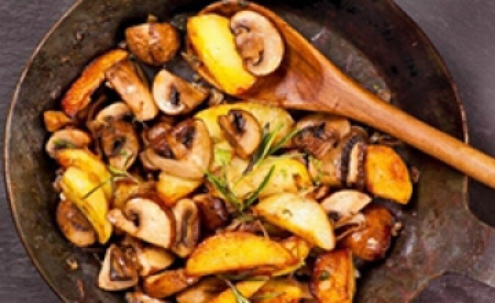 Картофель с грибами