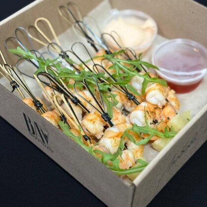 Бокс "Канапе креветка-ананас"