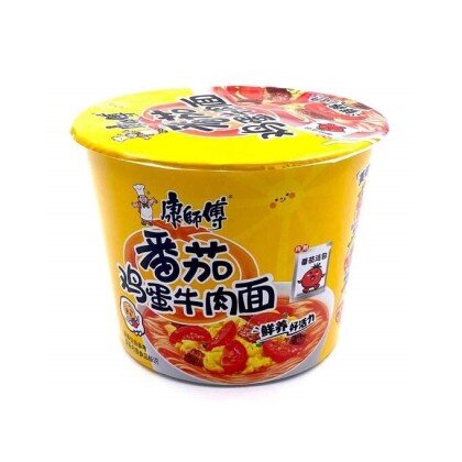 Лапша Канг Шифу с говядиной, яйцом в томатном соусе