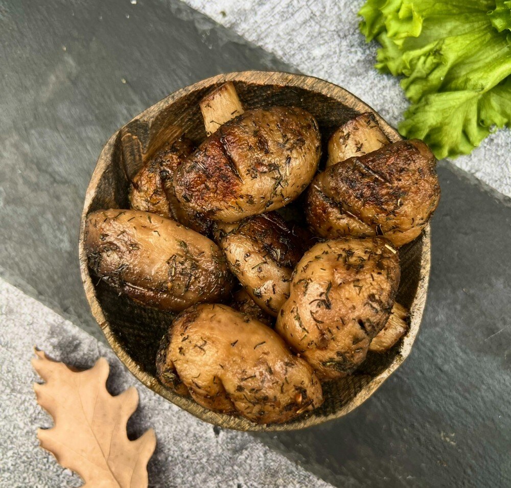 Шампиньоны на гриле