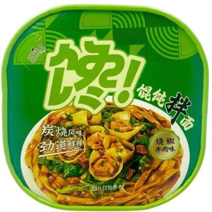 Лапша с вонтонами Говядина с перцем Wonton