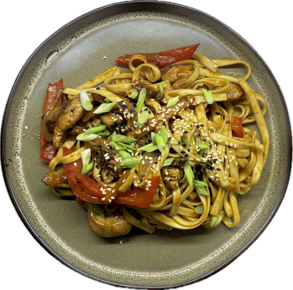 Вок с пряным цыпленком