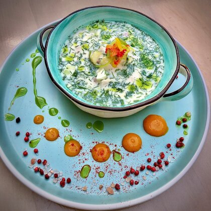 Окрошка на кефире