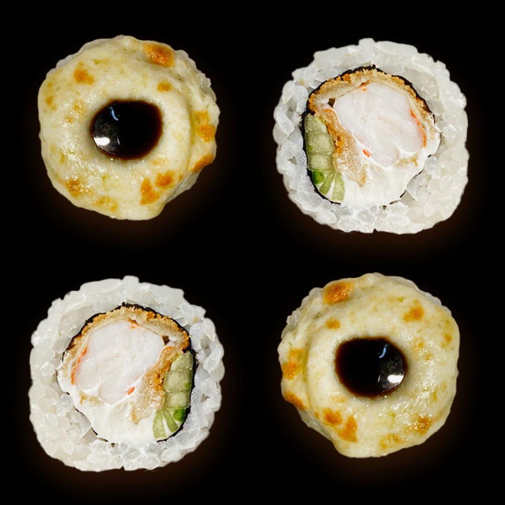 Нежный с жареной креветкой