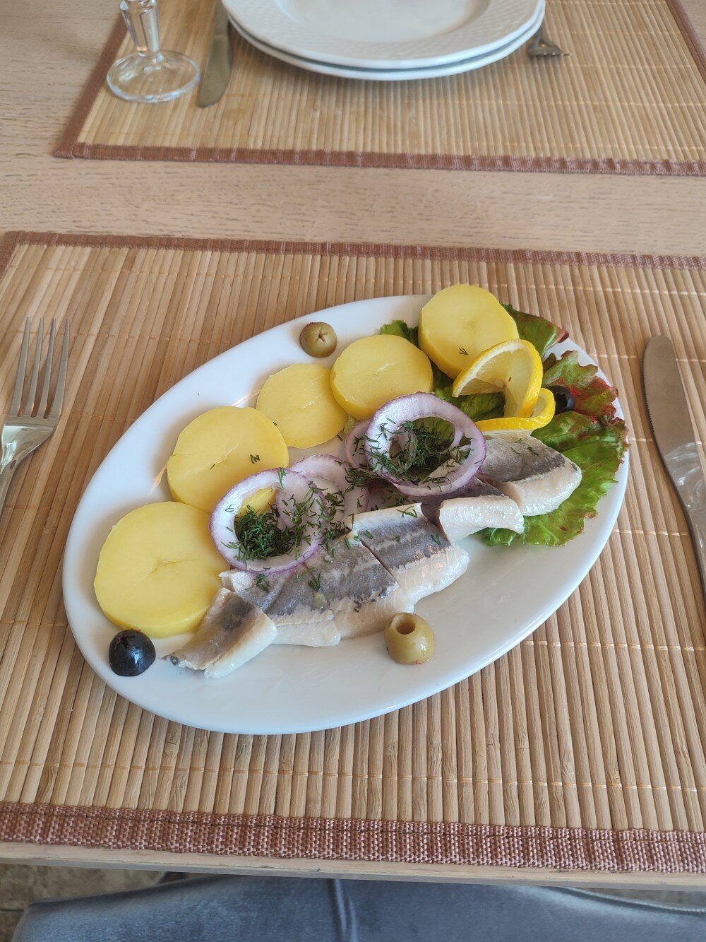 Сельдь с картофелем