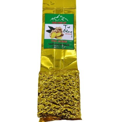 Вьетнамский зеленый чай Улун с имбирем