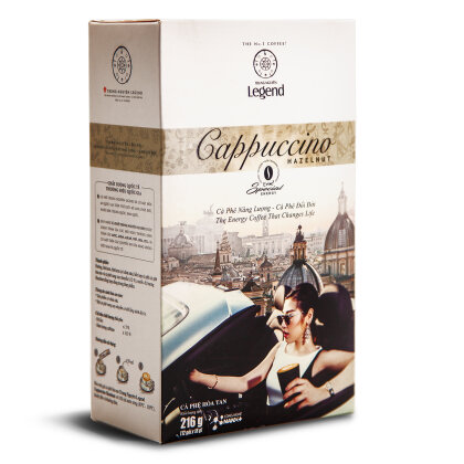 Вьетнамский растворимый кофе капучино со вкусом лесного ореха Legend Cappuccino Hazelnut