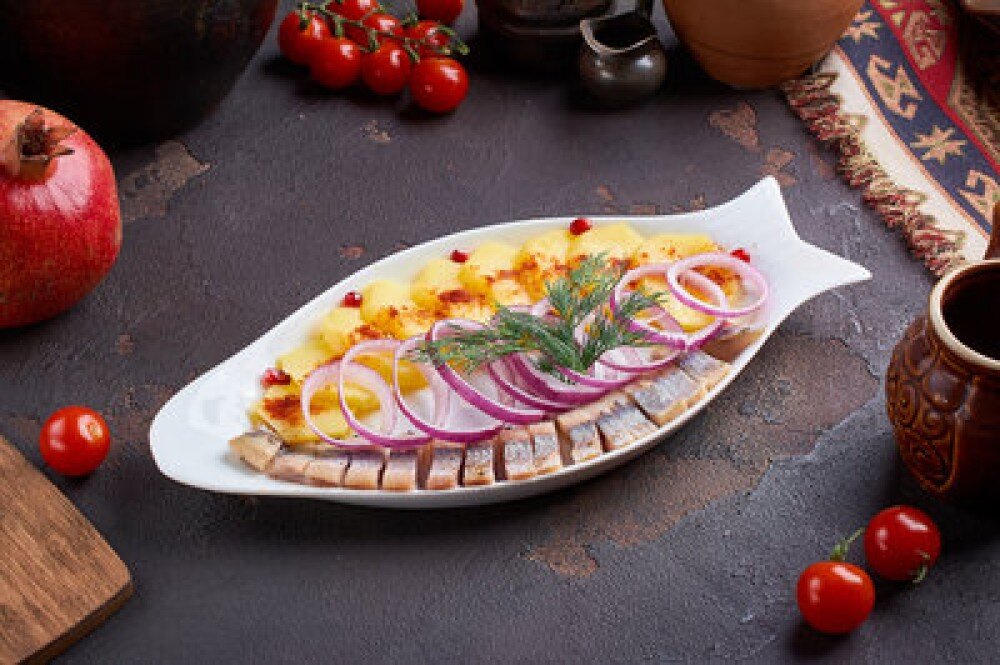 Селедка с картошкой