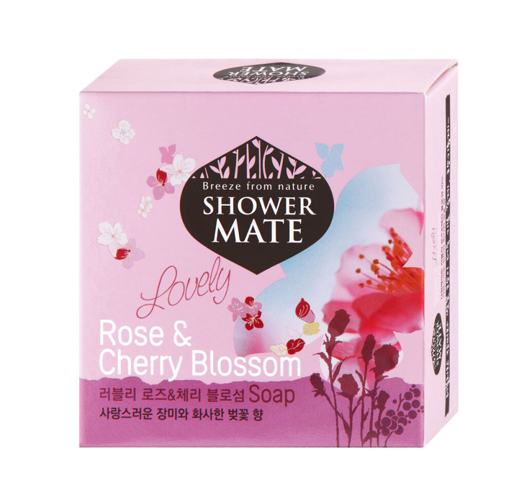 Мыло для лица и тела РОЗА И ВИШНЕВЫЙ ЦВЕТ Romantic Rose & Cherry Blossom Soap