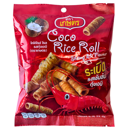 Кокосовые роллы "Kaset" из рисовой муки со вкусом креветки