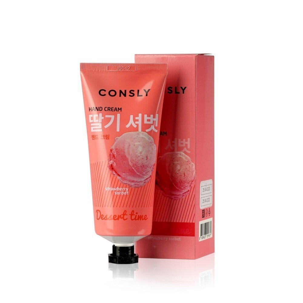 Крем для рук с ароматом клубничного сорбета Dessert Time Strawberry Sorbet Hand Cream