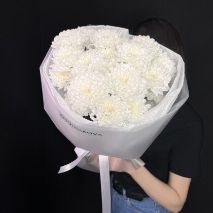 Моно букет из хризантем "Нежность"