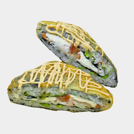 Сэндвич лосось-краб