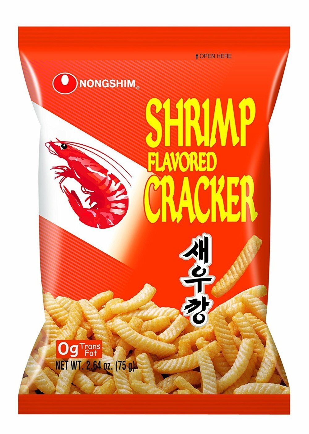 Корейские чипсы со вкусом креветки, Nongshim