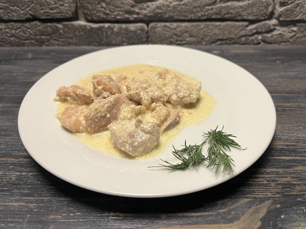 Куриное филе в соусе карри