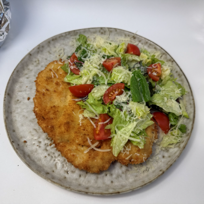 Шницель "Цезарь"