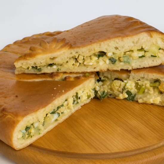 Пирог с луком и яйцом