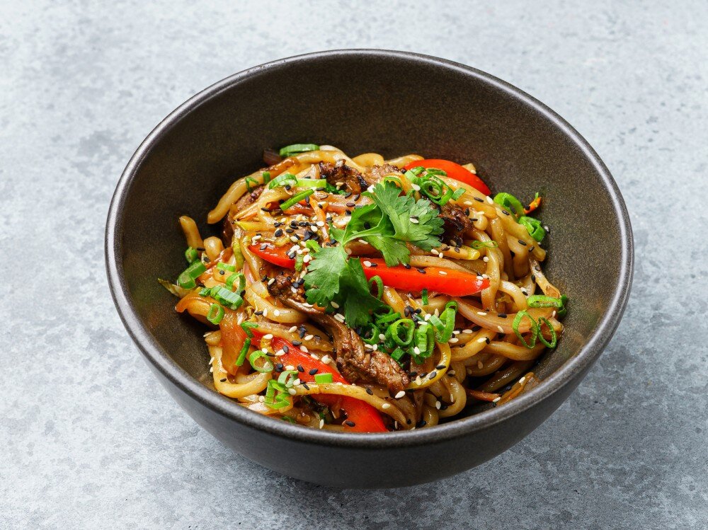Вок удон с говядиной