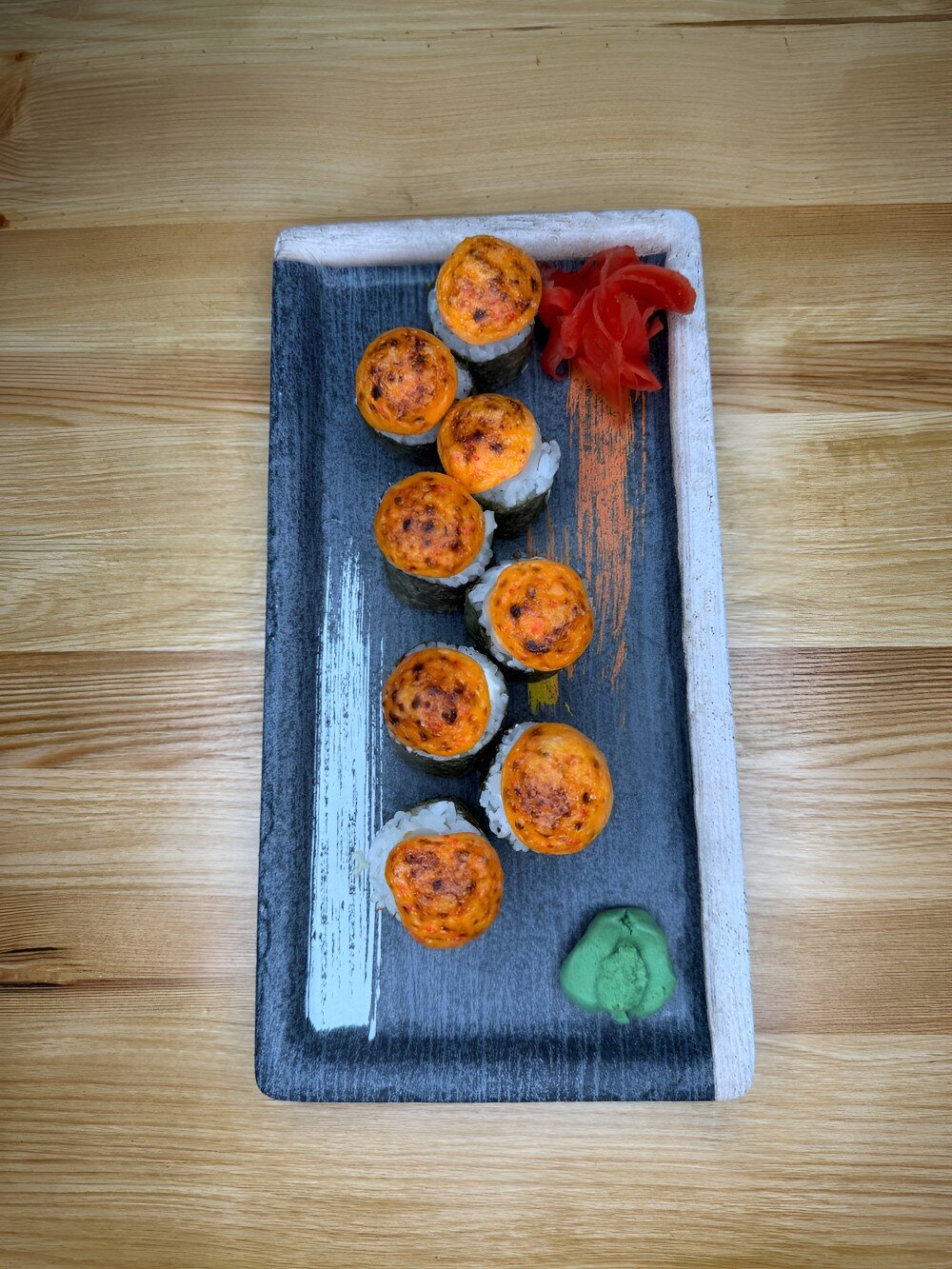 Запеченный ролл с курицей